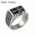 Yudan Custom Stainless Steel Cross Ring Jewelry Wholesale